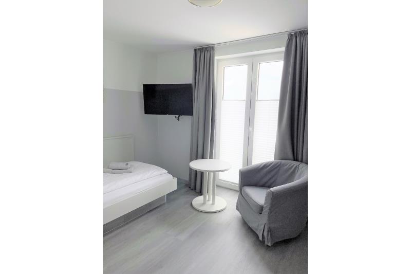 Borkum Hotel Haus Passat - Einzelzimmer Meerblick 14 OG - Ausstattung 1