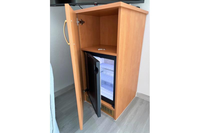 Borkum Hotel Haus Passat - Studio Meerblick 12 OG - kühlschrank