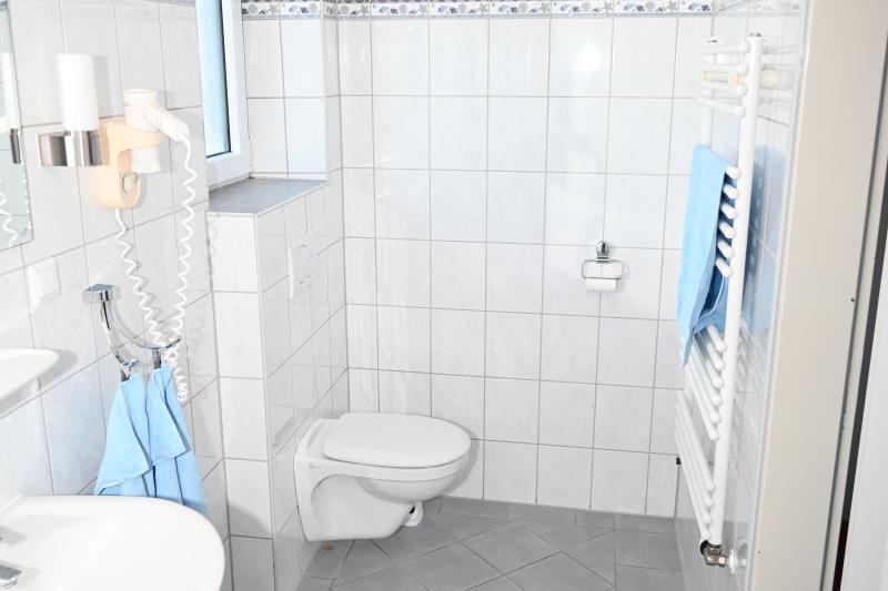 Borkum Hotel Haus Passat - Studio Meerblick 12 OG - Bad