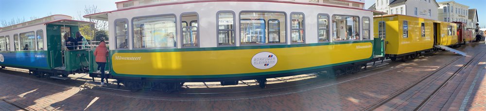 Bahnwagen Möwesteert der Borkumer Kleinbahn
