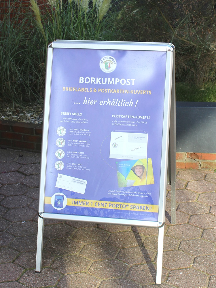 Borkumpost - Aufsteller