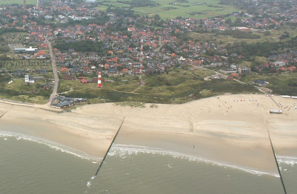 Elektrischer leuchtturm - Luftbild