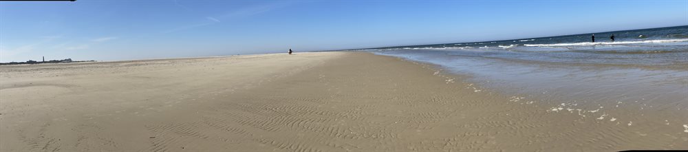 Reiten am langen Borkumer Strand
