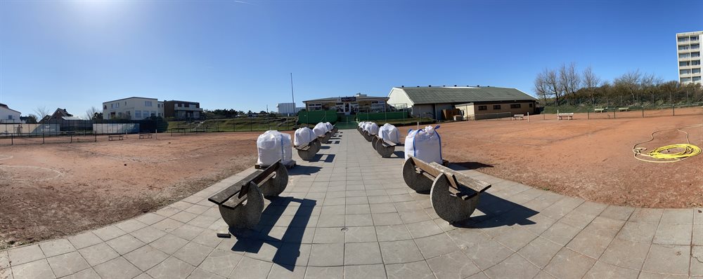 Tennisplatz Tennisanlage Tennisinsel auf Borkum
